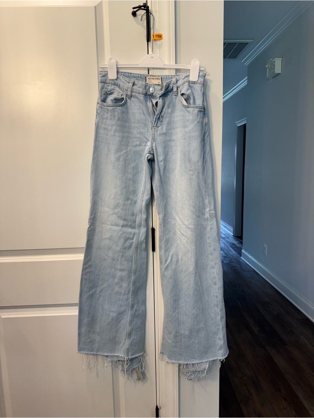 Free People Live Wire Light Wash Flared Jeans - Picture 5 of 6